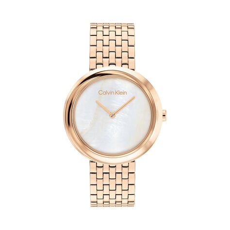 Montre Calvin Klein Twisted Bezel Blanc - Montres classiques Femme | Marc Orian