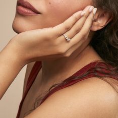 Bague Roseline Or Blanc Diamant - Bagues Solitaire Femme | Marc Orian