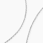 Cha&icirc;ne Claudine Maille For&ccedil;at Argent Blanc - Colliers fantaisie Famille | Marc Orian