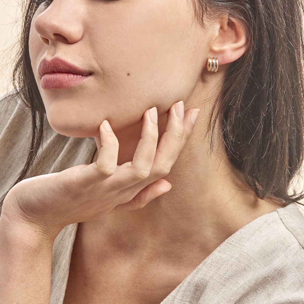 Créoles Igora Or Tricolore - Créoles Femme | Marc Orian