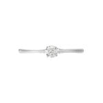Bague Solitaire Or Blanc Solenia Diamant - Parures de mariage Femme | Marc Orian