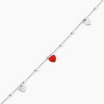 Bracelet Hinde Argent Blanc - Bracelets fantaisie Femme | Marc Orian