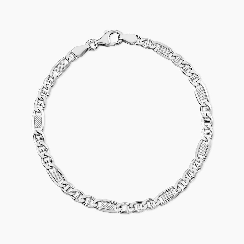 Bracelet Jeremi Argent Blanc - Bracelets fantaisie Homme | Marc Orian