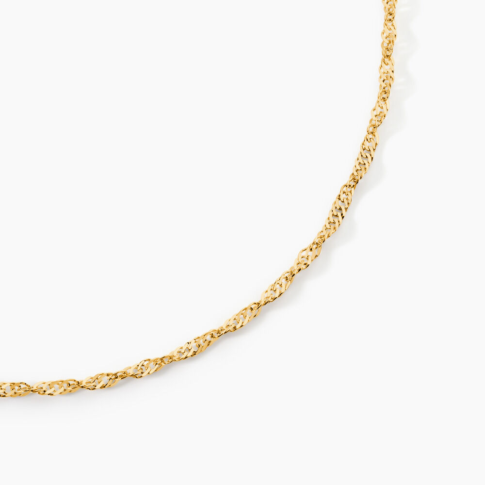 Cha&icirc;ne Imanie Maille Singapour Or Jaune - Chaines Femme | Marc Orian