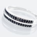 Bague Argent Blanc Agapios Oxydes De Zirconium - Bijoux fantaisie Femme | Marc Orian