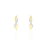 Boucles D'oreilles Puces Smina Or Jaune Diamant - Pendantes Femme | Marc Orian