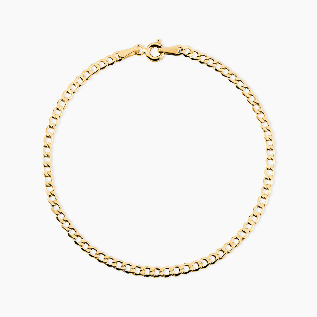 Bracelet Iris Or Jaune Maille Gourmette - Bracelets mailles Femme | Marc Orian