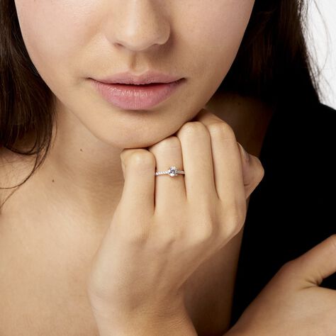 Bague Manon Or Jaune Oxyde De Zirconium - Bagues Solitaire Femme | Marc Orian