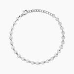 Bracelet Eva Acier Blanc - Bracelets Medailles Femme | Marc Orian