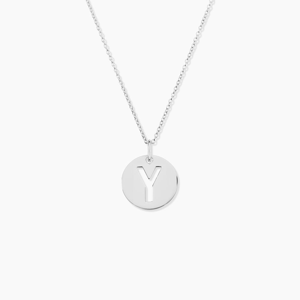 Pendentif Elio Y Argent Blanc - Bijoux fantaisie Famille | Marc Orian
