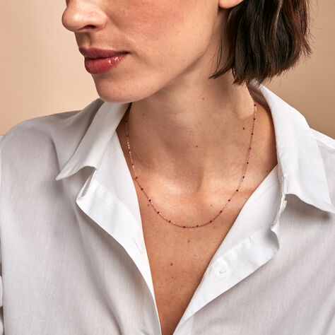 Collier Molly Argent Rose - Colliers Femme | Marc Orian