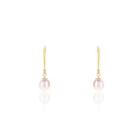 Boucles D'oreilles Pendantes Baroque Or Jaune Perles De Culture - Pendantes Femme | Marc Orian