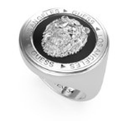 Chevali&egrave;re Guess Lion King Acier Argent&eacute; - Bijoux fantaisie Homme | Marc Orian