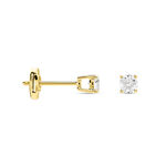 Boucles D'oreilles Puces One Or Jaune Diamants - Boucles d'oreilles mariage Femme | Marc Orian