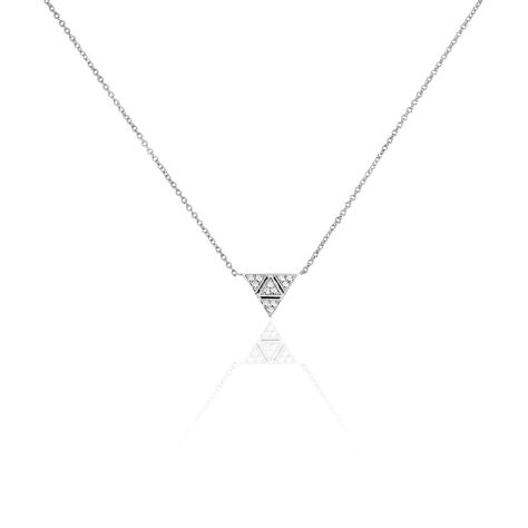 Collier Mathilde Argent Blanc Oxyde De Zirconium - Colliers avec pierres Femme | Marc Orian