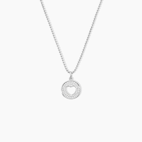 Collier Argent Blanc Cantien Oxyde - Colliers fantaisie Femme | Marc Orian