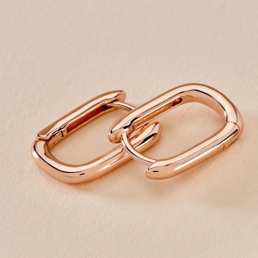 Cr&eacute;oles Carlyn Argent Rose - Cr&eacute;oles Femme | Marc Orian