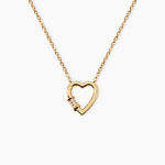 Collier Minie Argent Dor&eacute; A L'Or 750/1000 Oxyde De Zirconium - Colliers avec pierres Femme | Marc Orian