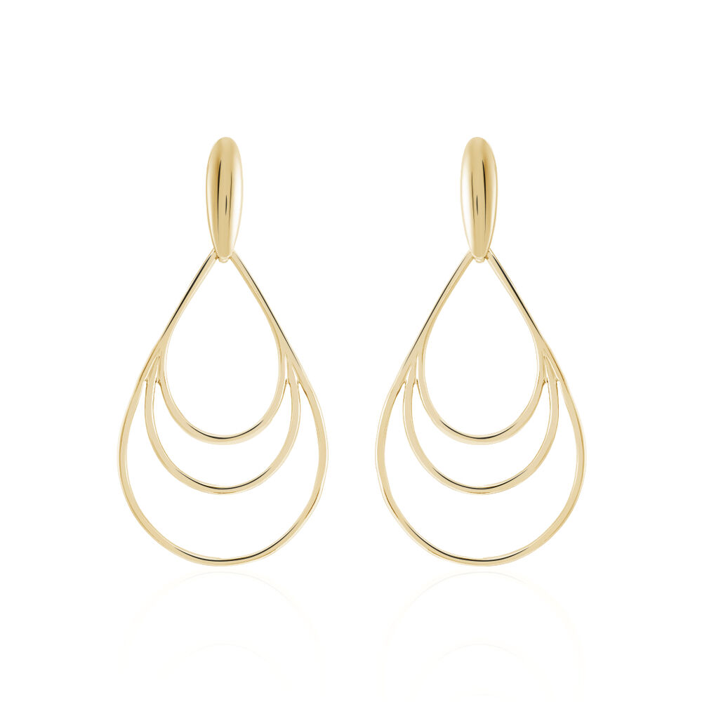 Boucles D'oreilles Pendantes Jenyfer Plaqué Or Jaune - Pendantes Femme | Marc Orian