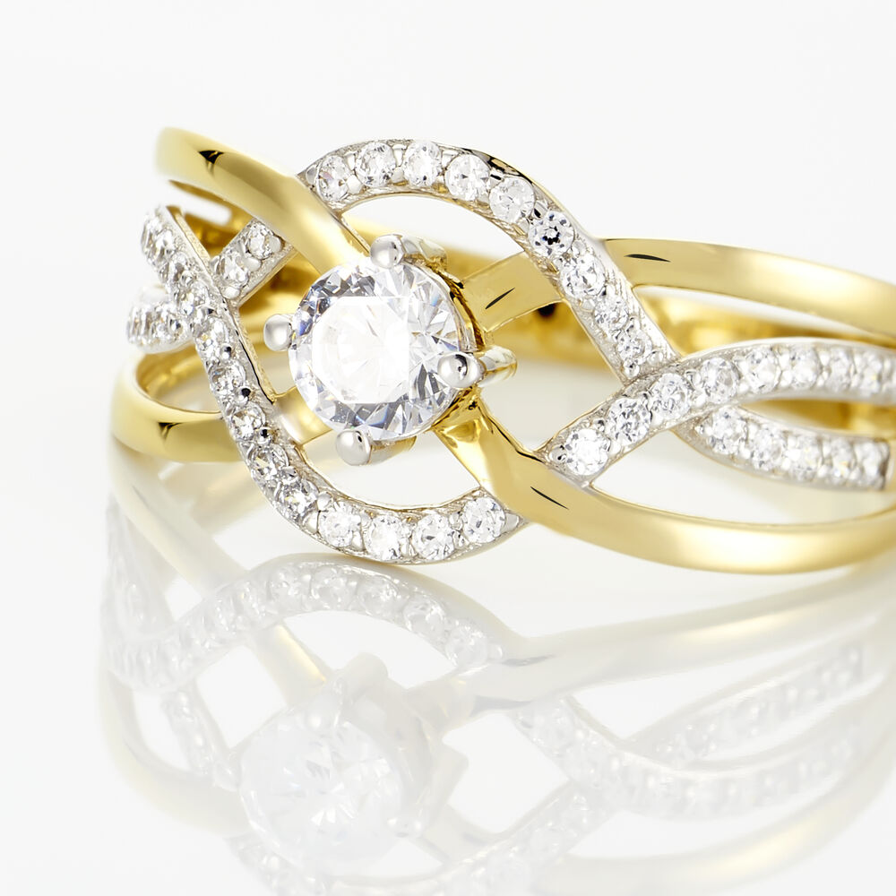 Bague Rozena Or Jaune Oxyde De Zirconium - Bagues avec pierre Femme | Marc Orian