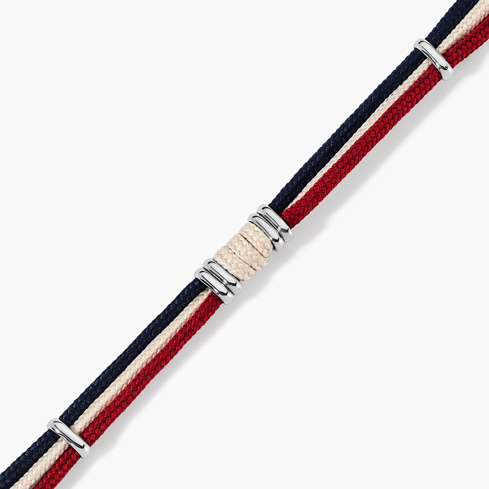 Bracelet Floryseae Acier Blanc - Bracelets cordons Homme | Marc Orian