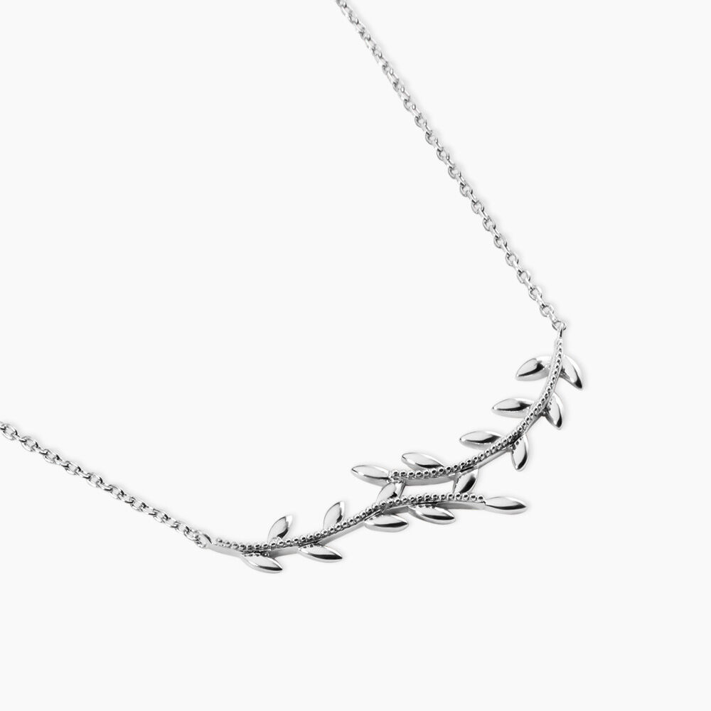 Collier Folia Argent Blanc - Colliers fantaisie Femme | Marc Orian