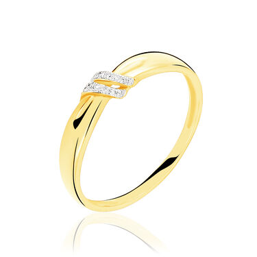 Bague Prospere Or Jaune Diamant