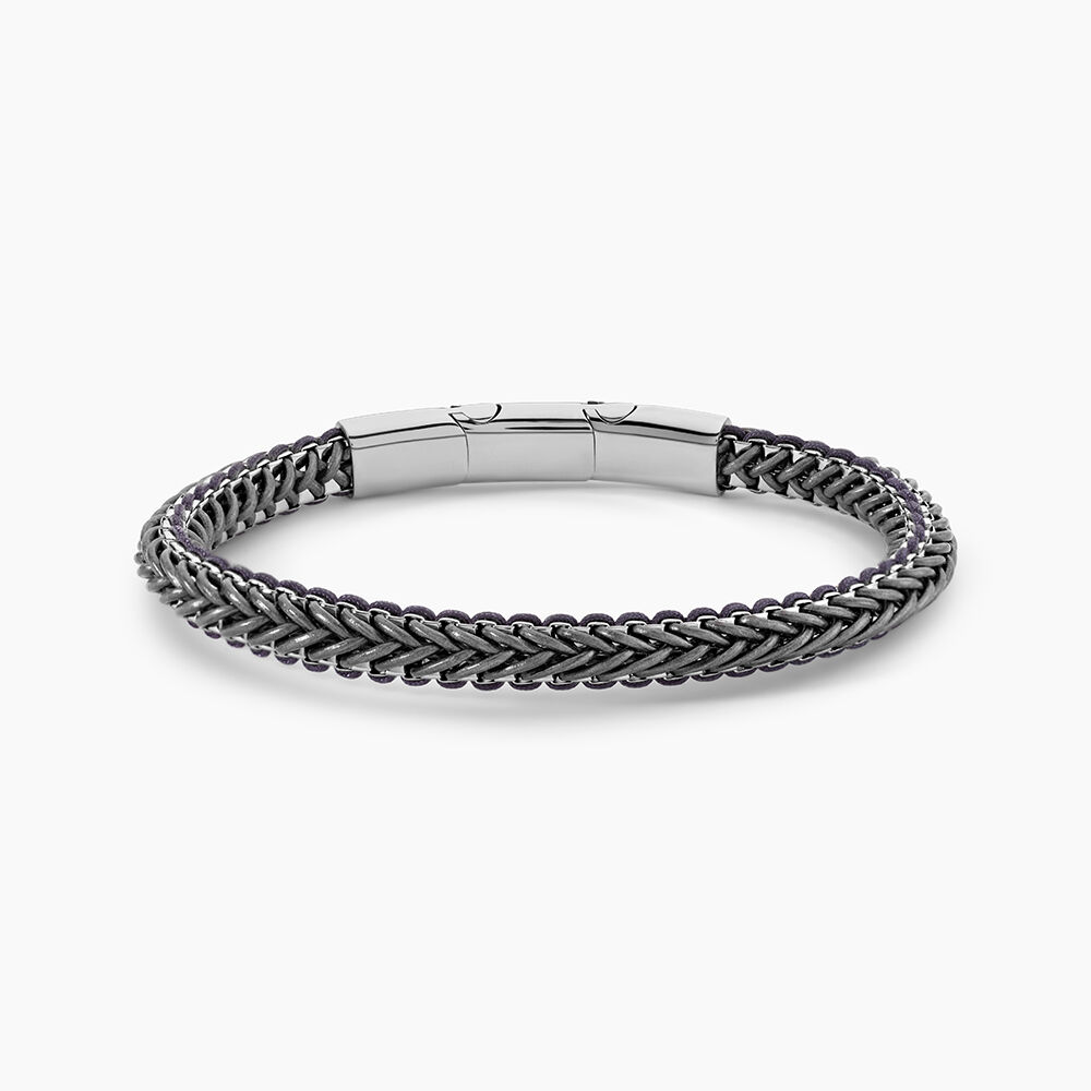 Bracelet Cuir De Vache Gris - Bracelets cuir Homme | Marc Orian