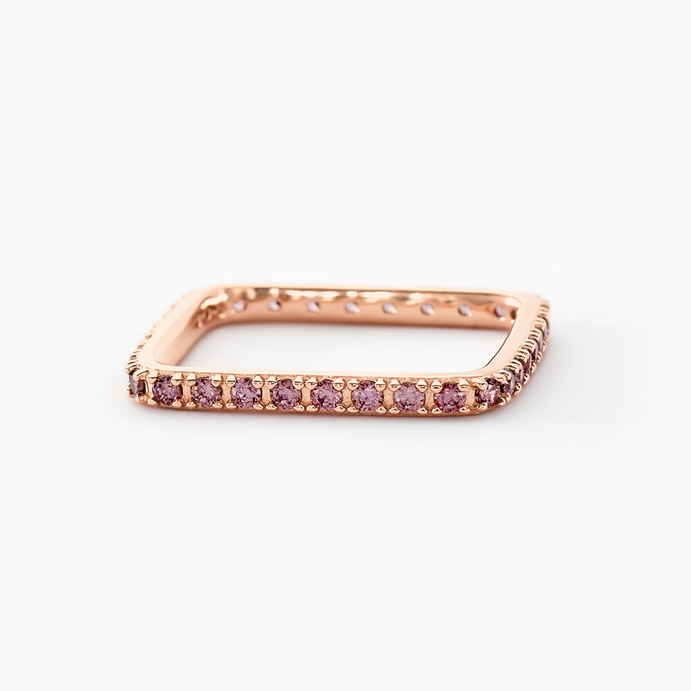 Bague Aselya Argent Rose Oxyde De Zirconium - Bagues avec pierre Femme | Marc Orian
