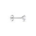 Boucle D'oreille Puce Unitaire Niels Argent Blanc Oxyde De Zirconium - Puces Homme | Marc Orian