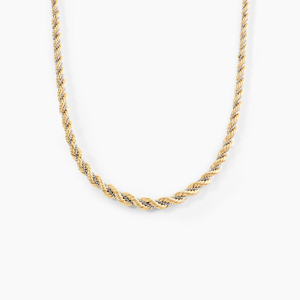 Collier Jerryenne Danilo Maille Corde Et Venitienne Or Bicolore - Chaines Femme | Marc Orian