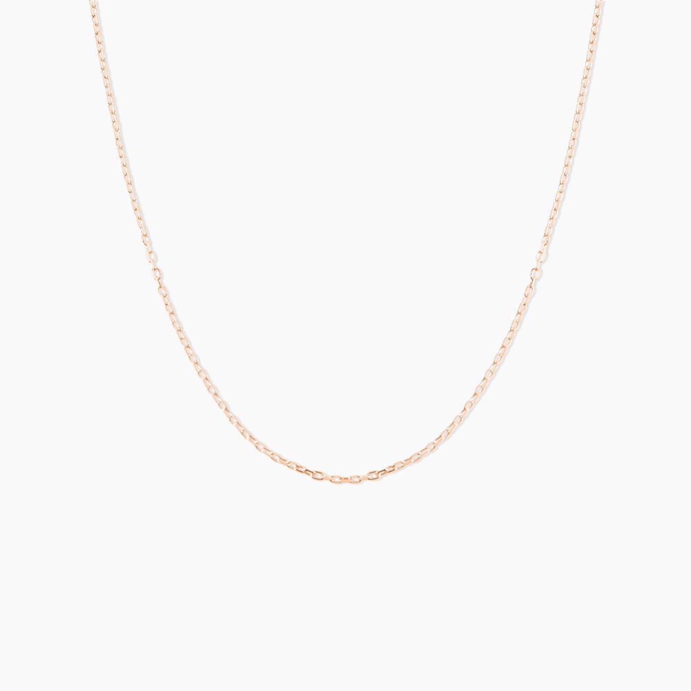 Chaîne Igoa Maille Forçat Diamantee Or Rose - Chaines Femme | Marc Orian
