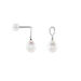 Boucles D'oreilles Pendantes Or Blanc Jessamyn Perles De Culture Oxyde - Pendantes Femme | Marc Orian