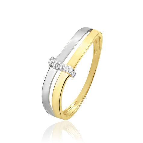 Bague Lisella Or Bicolore Diamant - Bagues pierres précieuses Femme | Marc Orian
