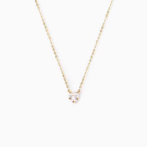 Collier Or Jaune Ava Oxyde De Zirconium - Colliers avec pierres Enfant | Marc Orian