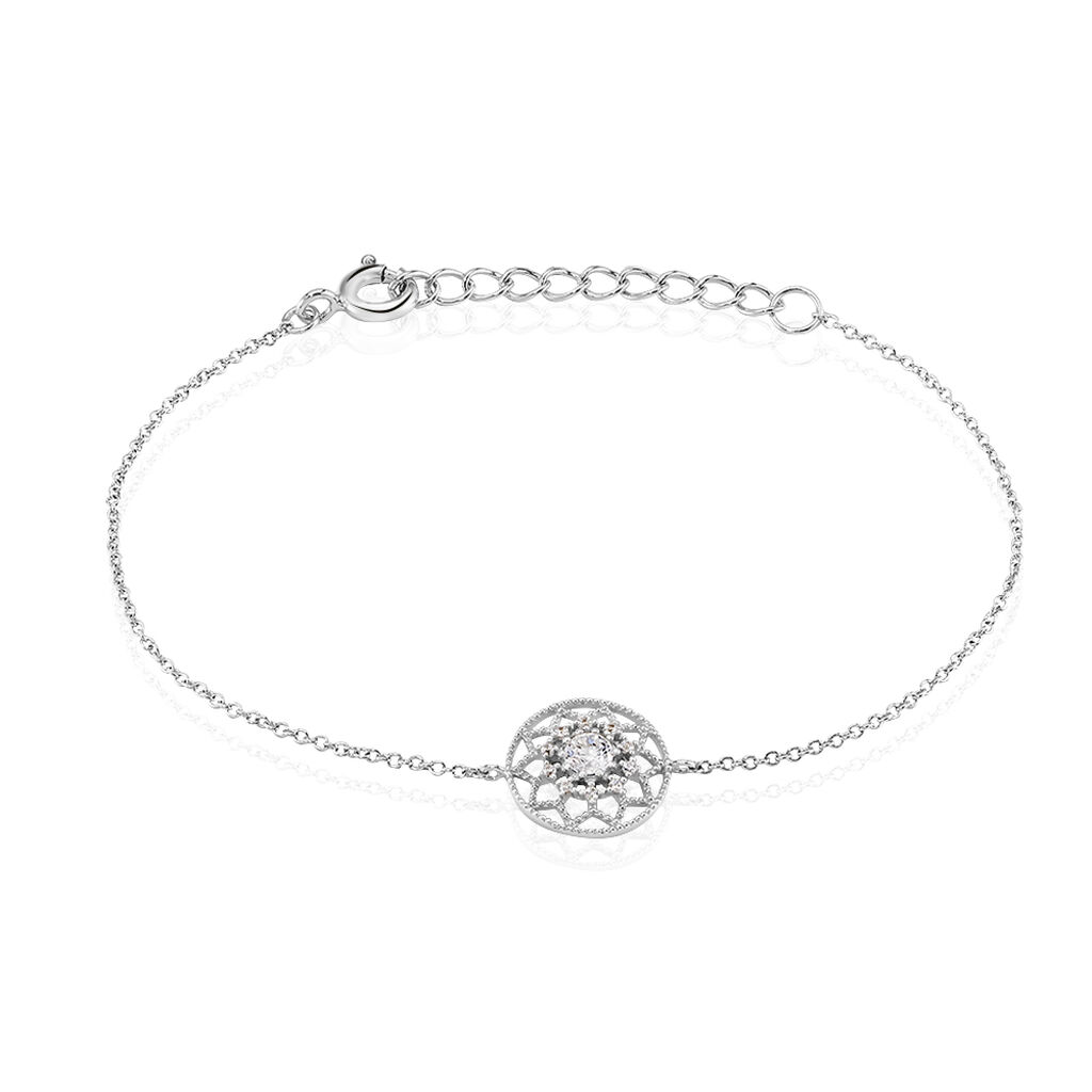 Bracelet Cassandria Argent Blanc Oxyde De Zirconium - Bracelets fantaisie Femme | Marc Orian