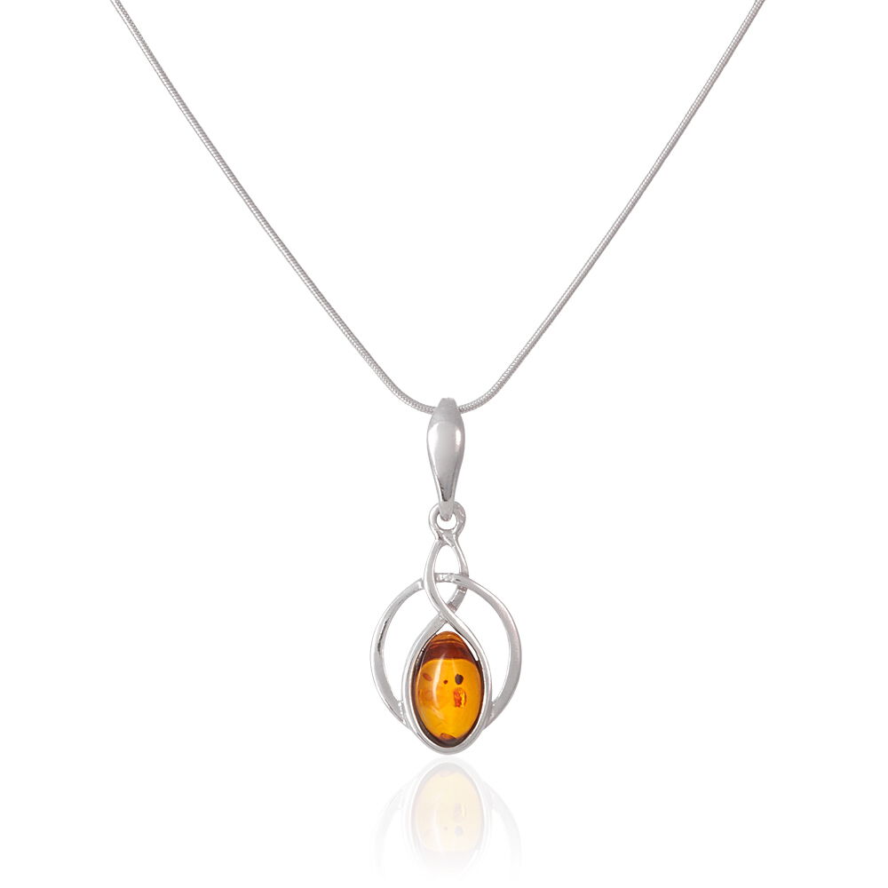 Collier Argent Blanc Anne-therese Ambre - Colliers avec pierres Femme | Marc Orian