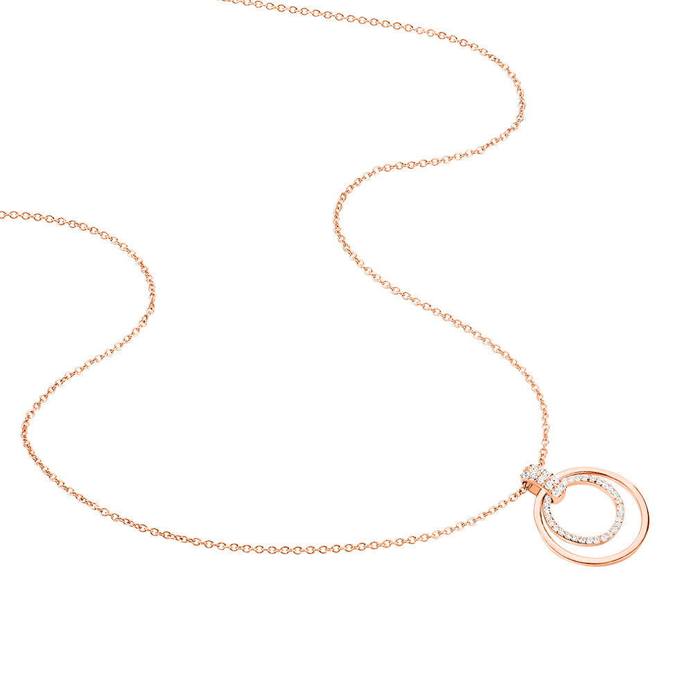 Collier Silvana Argent Rose Oxyde De Zirconium - Colliers avec pierres Femme | Marc Orian