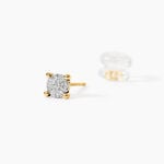 Boucles D'oreilles Puces Kate Or Jaune Diamant - Boucles d'oreilles mariage Femme | Marc Orian