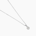 Collier Domitia Or Blanc Diamant - Colliers avec pierres Femme | Marc Orian