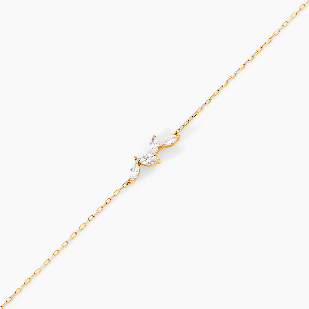 Bracelet Madelia Or Jaune Oxyde De Zirconium - Bracelets cha&icirc;nes Femme | Marc Orian