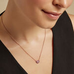 Collier Reflets Romantiques Argent Rose Oxyde De Zirconium - Colliers avec pierres Femme | Marc Orian