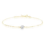 Bracelet Elyanah Or Jaune Strass - Bracelets cha&icirc;nes Femme | Marc Orian