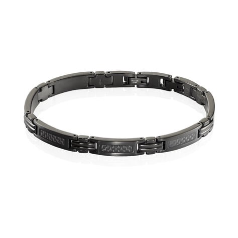 Bracelet Phebus Him Classique Acier Noir - Bracelets cha&icirc;nes Homme | Marc Orian