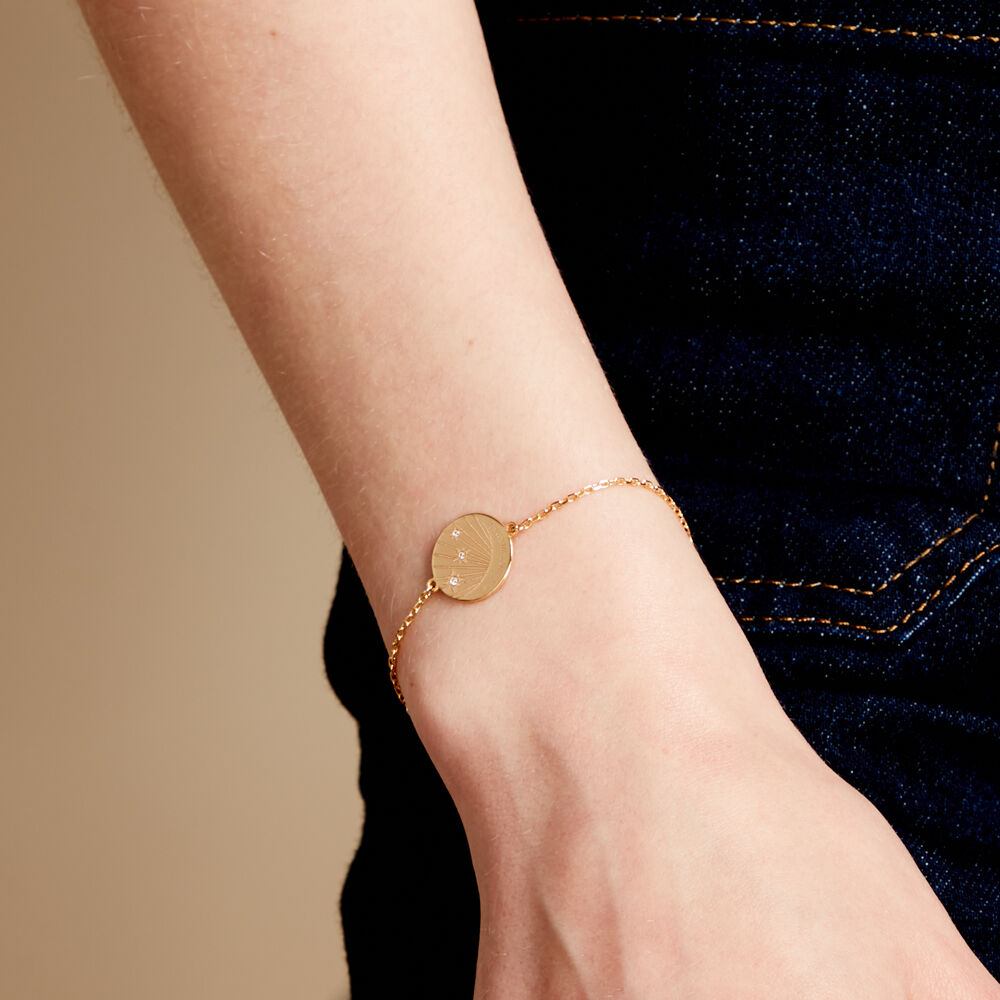 Bracelet Amai Plaqué Or Jaune Oxyde De Zirconium - Bracelets Medailles Femme | Marc Orian