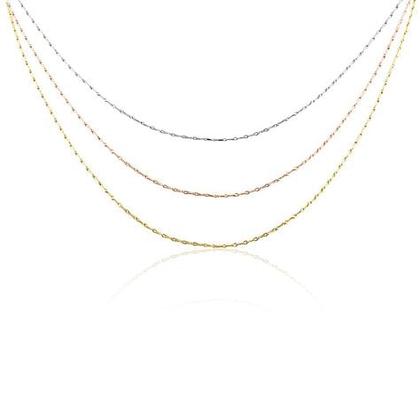 Chaine Ylsa Argent Tricolore - Chaines Femme | Marc Orian