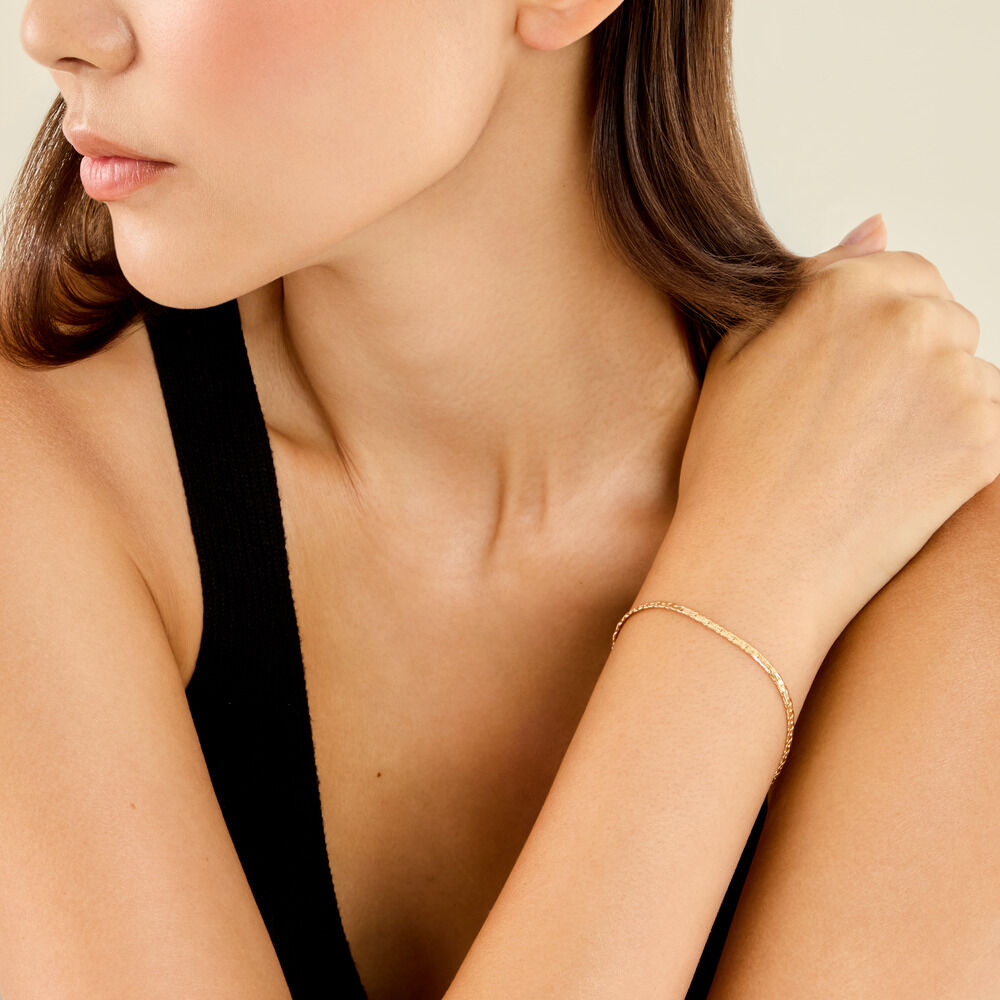 Bracelet Ivy Argent Dor&eacute; A L'Or 750/1000 - Bracelets cha&icirc;nes Femme | Marc Orian