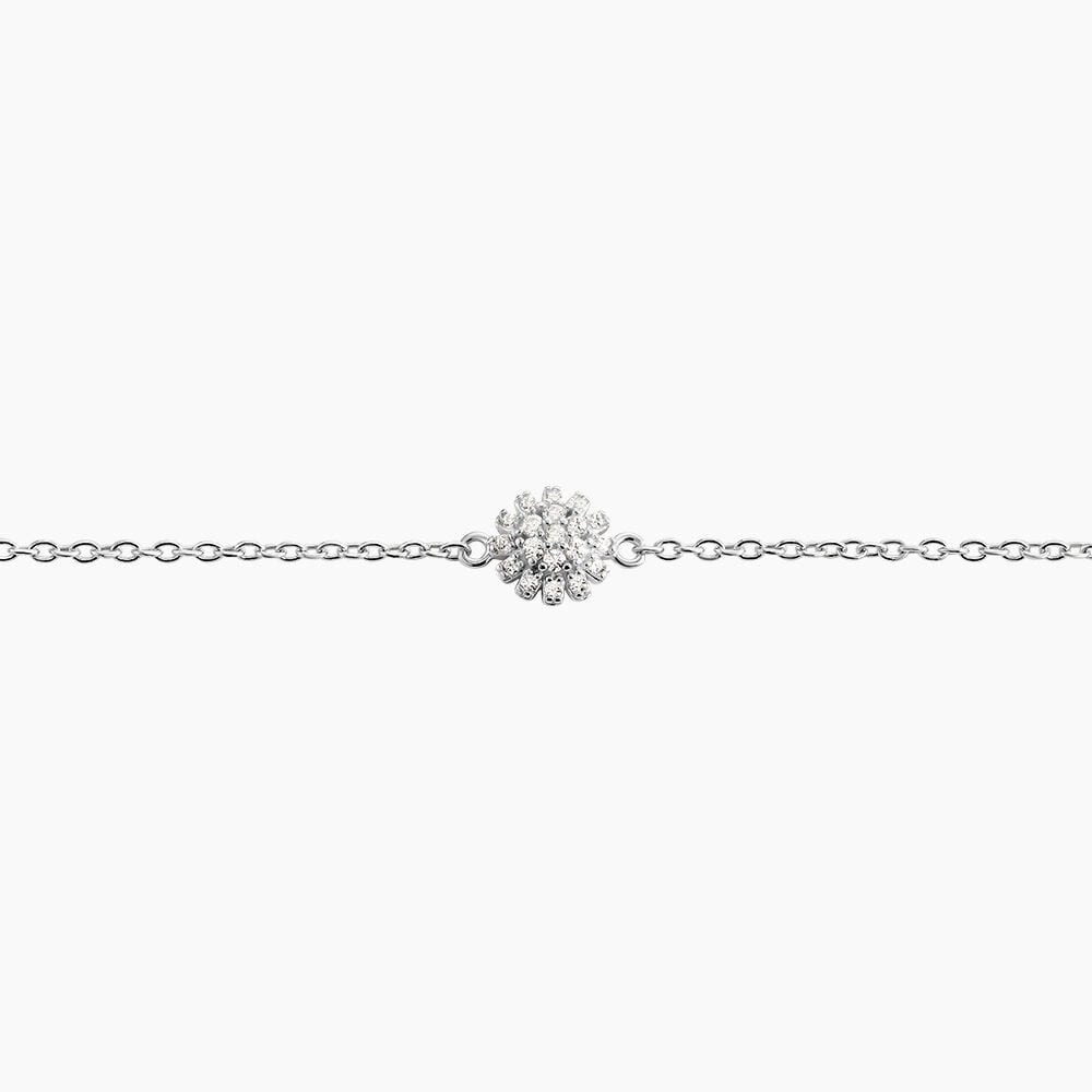 Bracelet Hazel Argent Blanc Oxyde De Zirconium - Bracelets chaînes Femme | Marc Orian