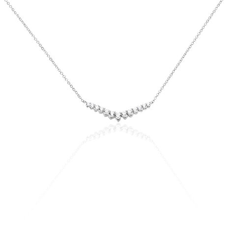 Collier Zuina Argent Blanc Oxyde De Zirconium - Colliers avec pierres Femme | Marc Orian