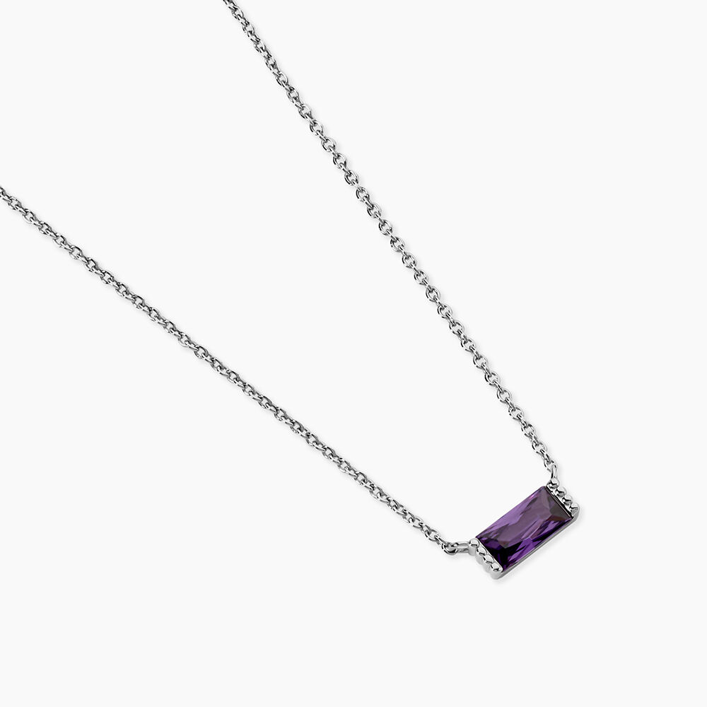 Collier Esra Argent Blanc Oxyde De Zirconium - Colliers avec pierres Femme | Marc Orian